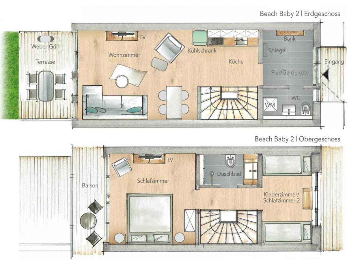 בוסום Ferienwohnung Beach Baby 2 מראה חיצוני תמונה